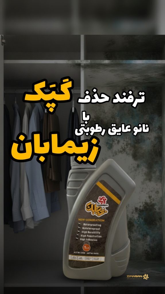 ترفند حذف همیشگی کپک دیوار کمد دیواری