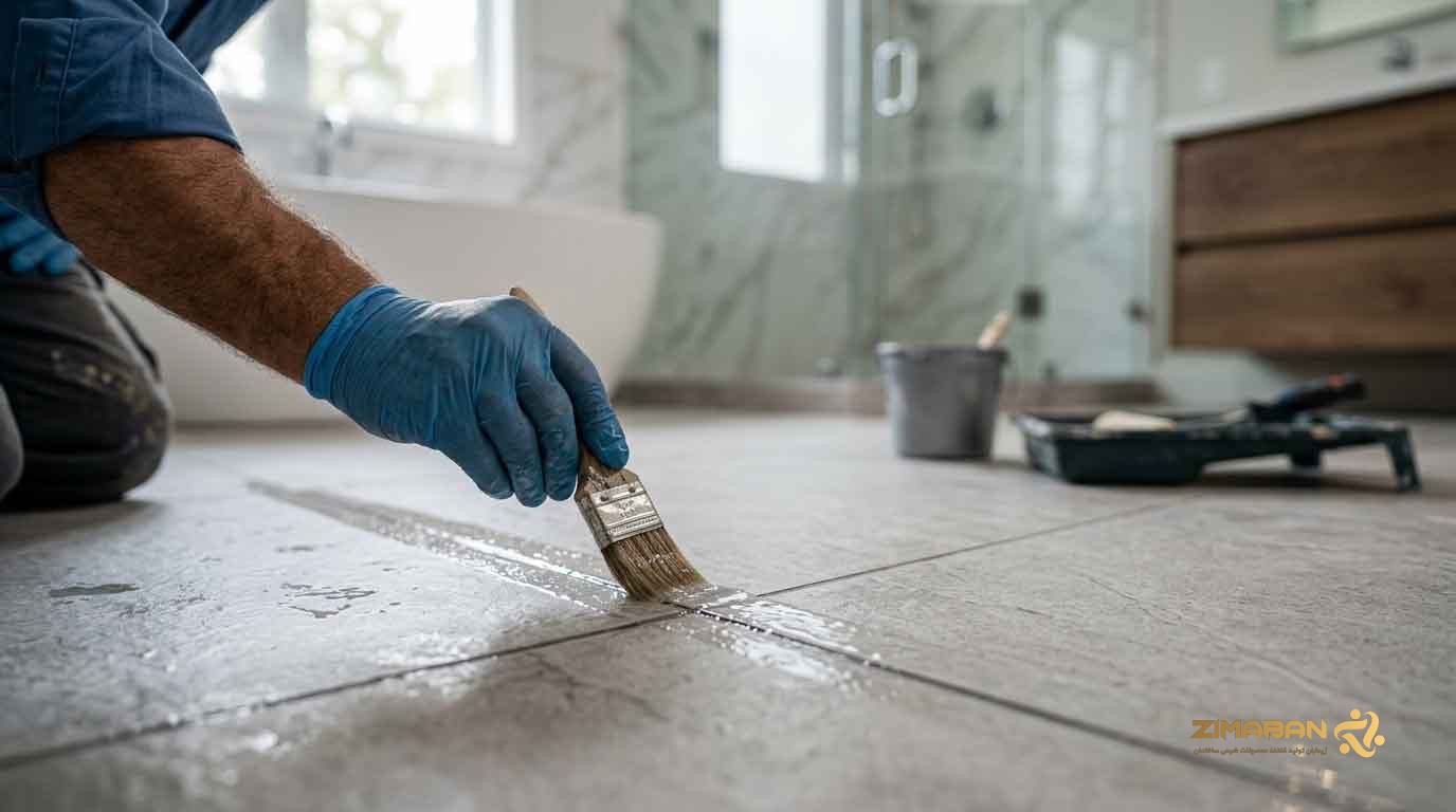 نمزدگی و نفوذ رطوبت در کف و دیوار سرویس بهداشتی